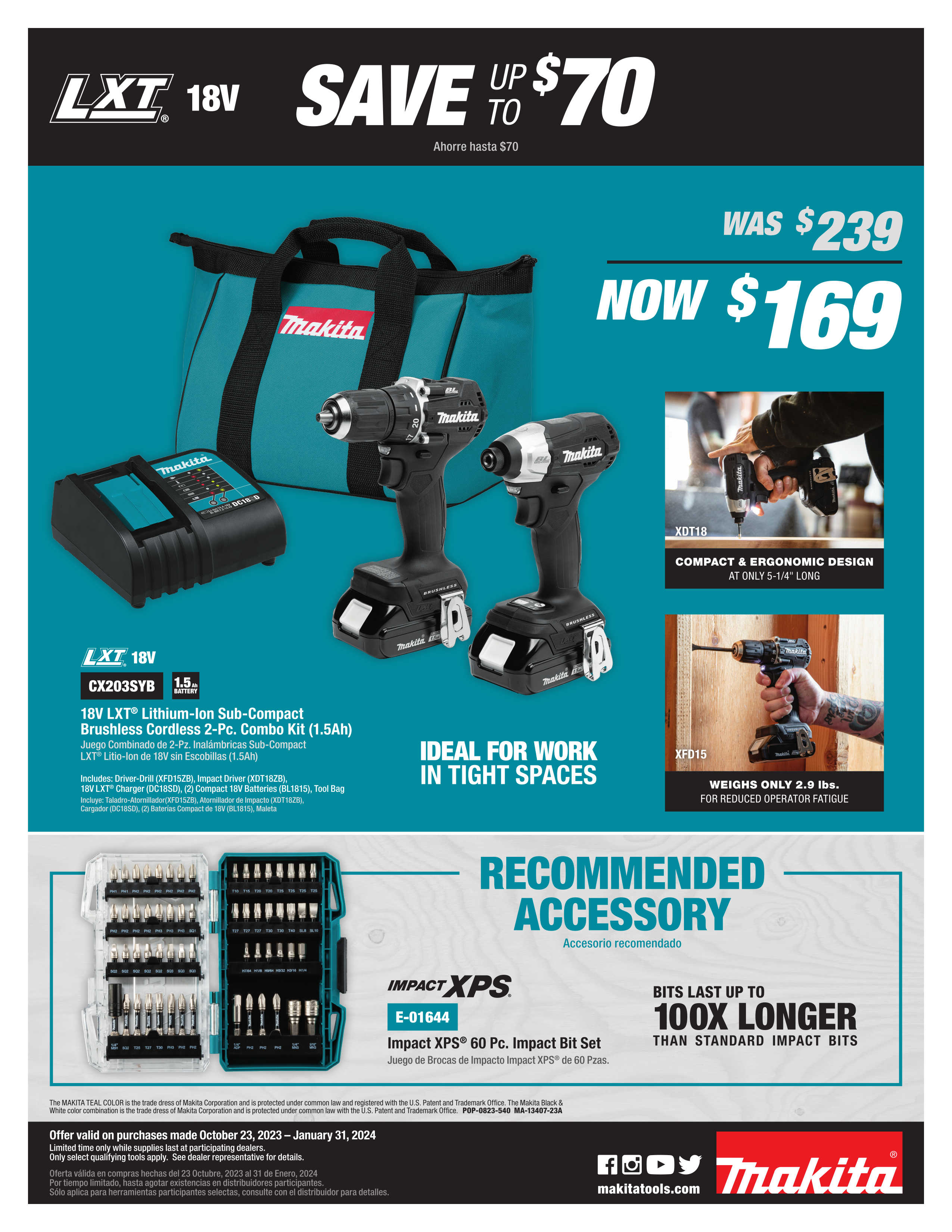 Makita xrh01t 18v online lxt